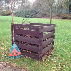 Kunststof Compostbakken standaard stapel model bruin vanaf 650 liter inhoud